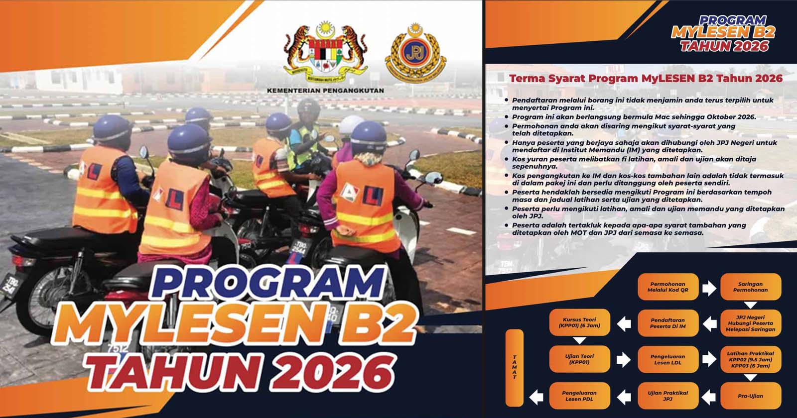 Lesen Percuma 2026 Mylesen B2 jpj