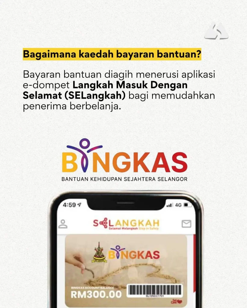 Cara Bayaran BINGKAS Selangor Disalurkan