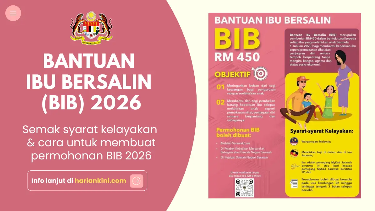 Bantuan Ibu Bersalin 2026 Sarawak