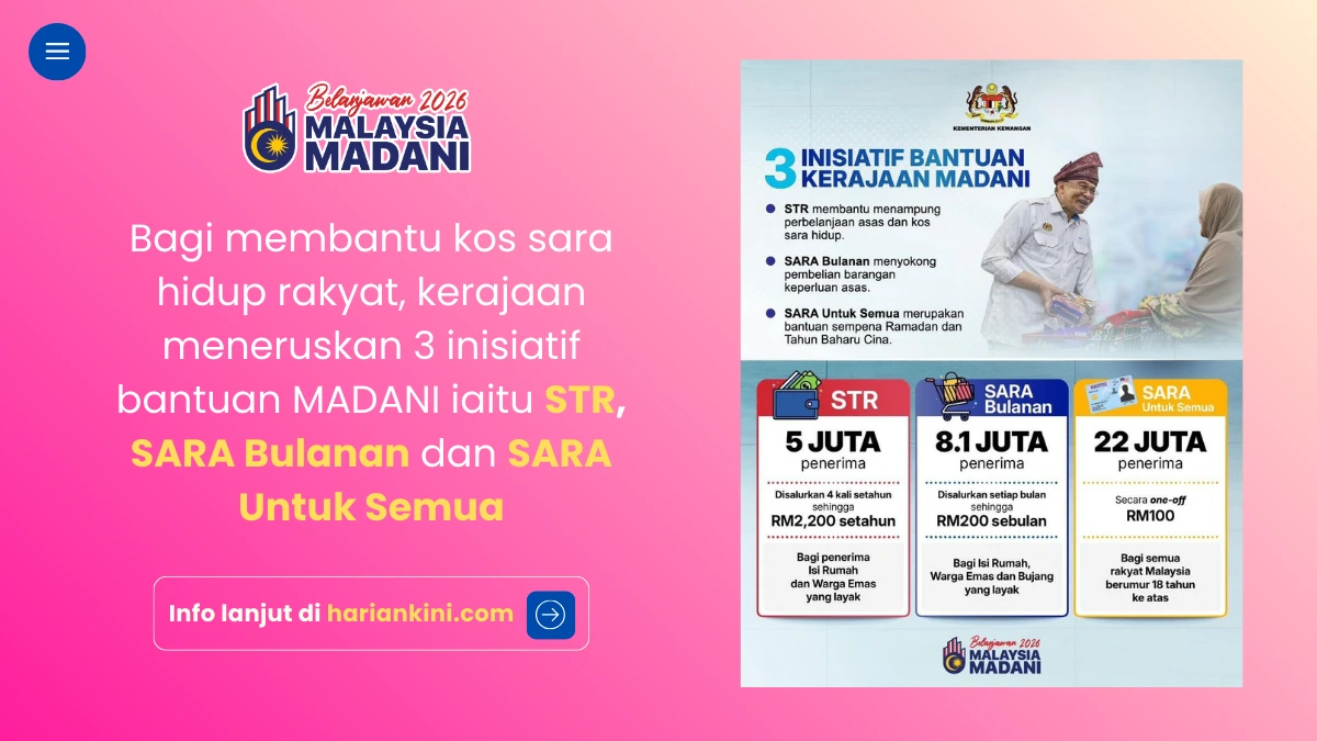 bantuan kerajaan madani 2026