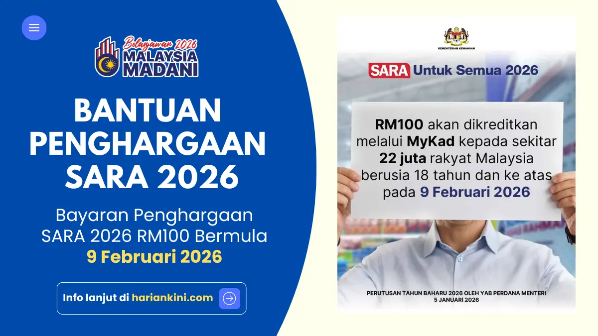 Bantuan Penghargaan SARA 2026 RM100