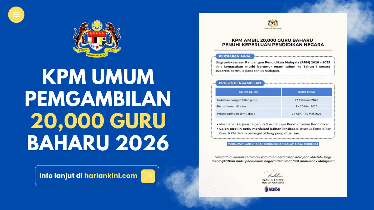 Pengambilan 20000 Guru Baru