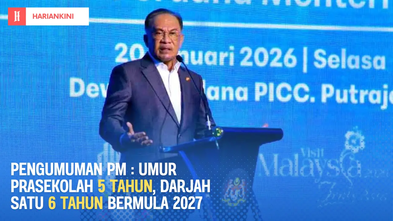 Pengumuman PM : Umur Prasekolah 5 Tahun, Darjah Satu 6 Tahun Bermula 2027